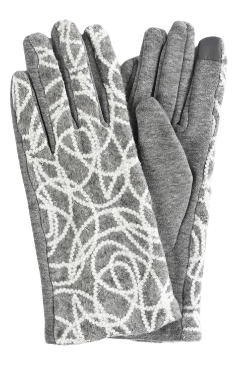 Yarn Patterned Touchscreen Gloves