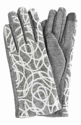 MARCUS ADLER Yarn Patterned Touchscreen Gloves