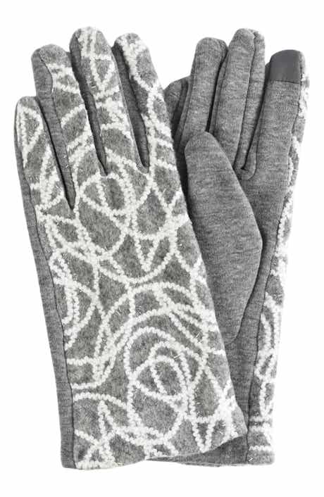 Yarn Patterned Touchscreen Gloves