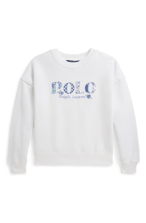 Kids' Logo Appliqué Cotton Graphic Sweatshirt (Big Kid)