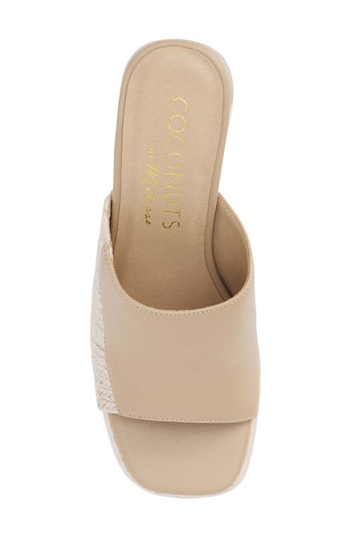 Coconuts By Matisse Beaufort Colorblock Mixed Media Sandal In Natural