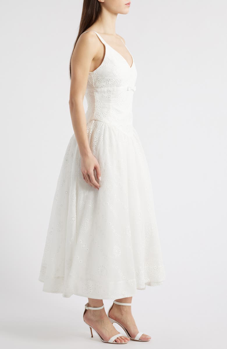 LIKELY Breena Eyelet Midi Sundress, Alternate, color,