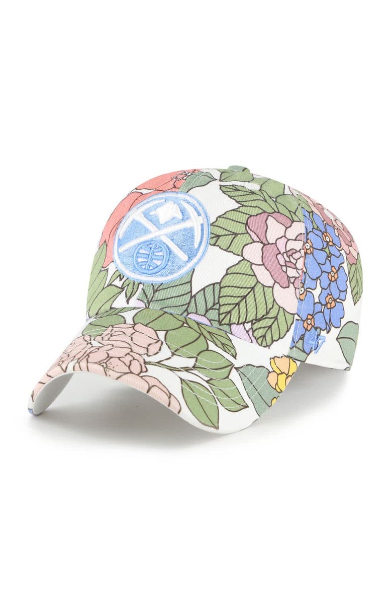 '47 Women's '47  Denver Nuggets Florentina Clean Up Adjustable Hat, Main, color, White