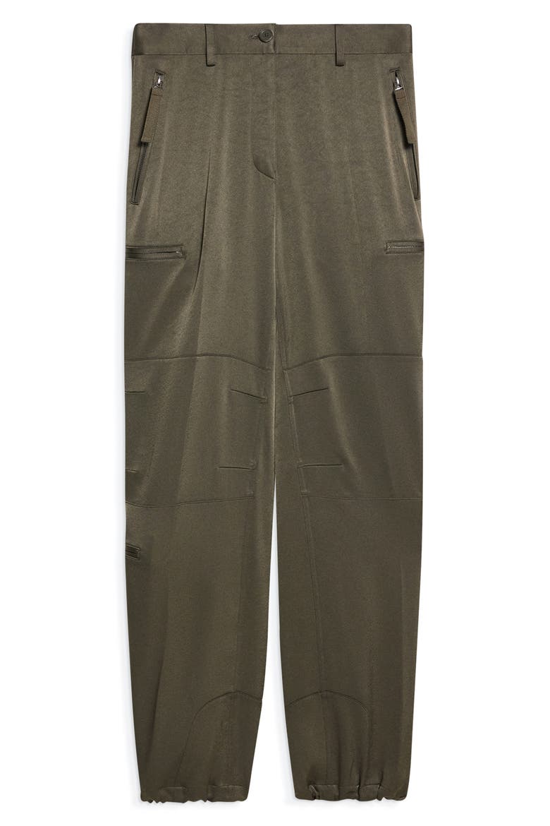 Fluid Satin Flight Pants, Alternate, color, OLIVE - F0X