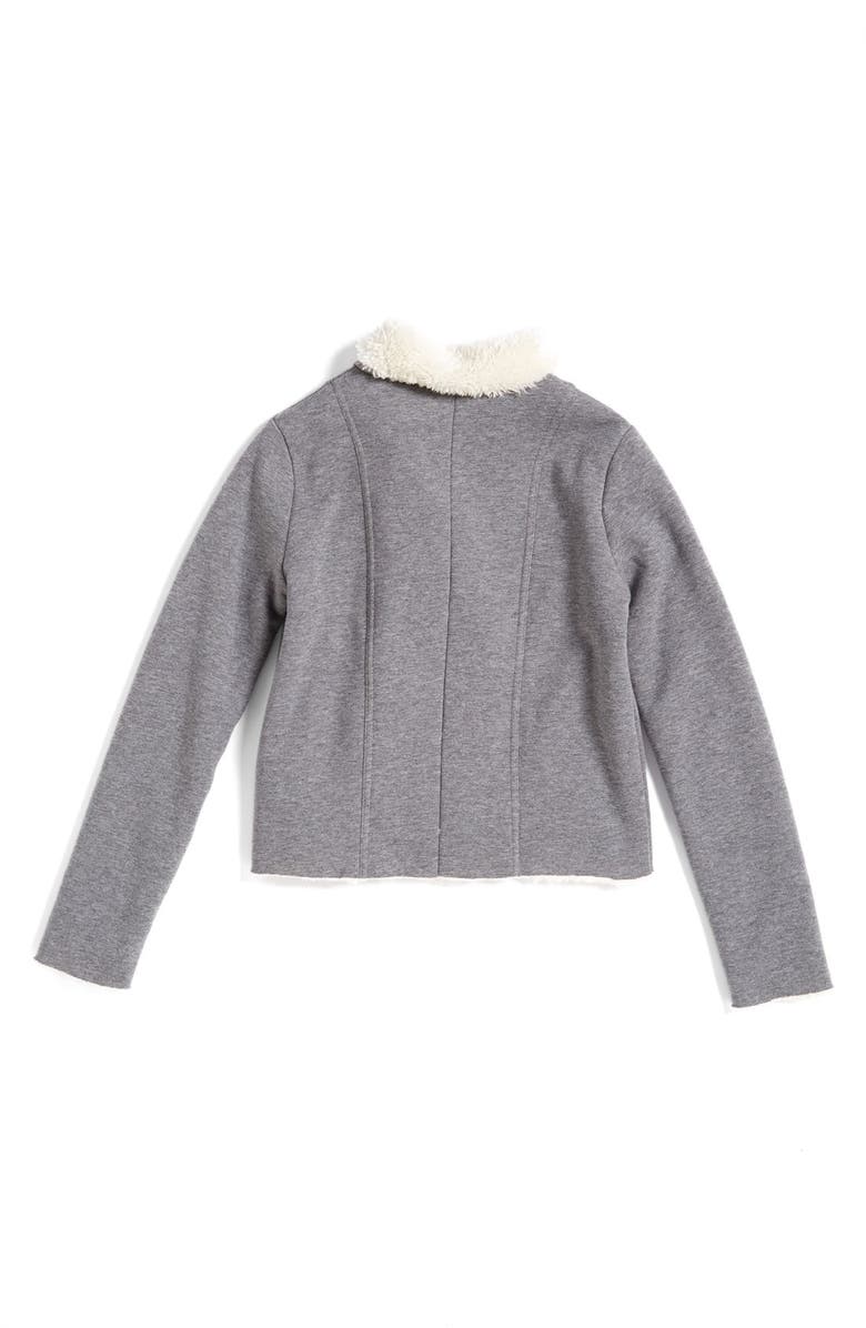 Tucker + Tate Cozy Moto Jacket, Alternate, color,