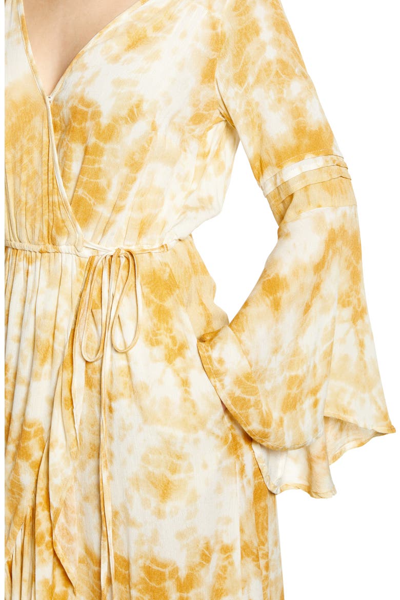 Zion Long Sleeve Maxi Dress, Alternate, color, GOLD IVORY