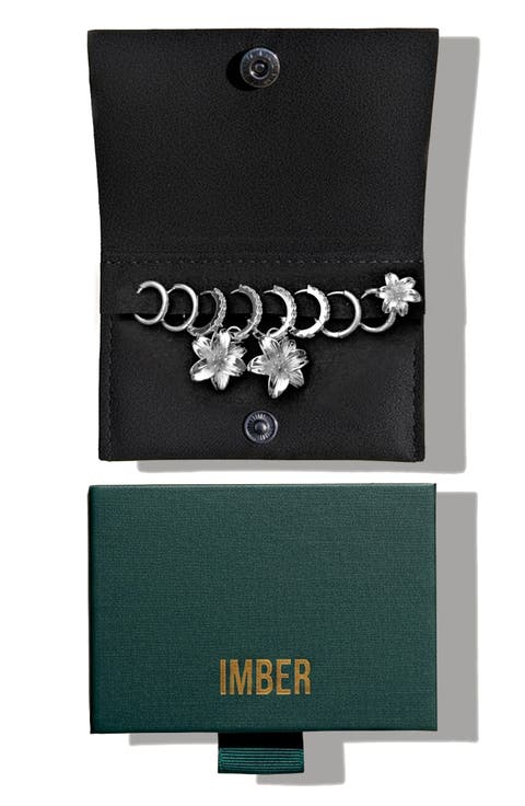 Set of 9 Lily Hoop, Stud & Drop Earrings