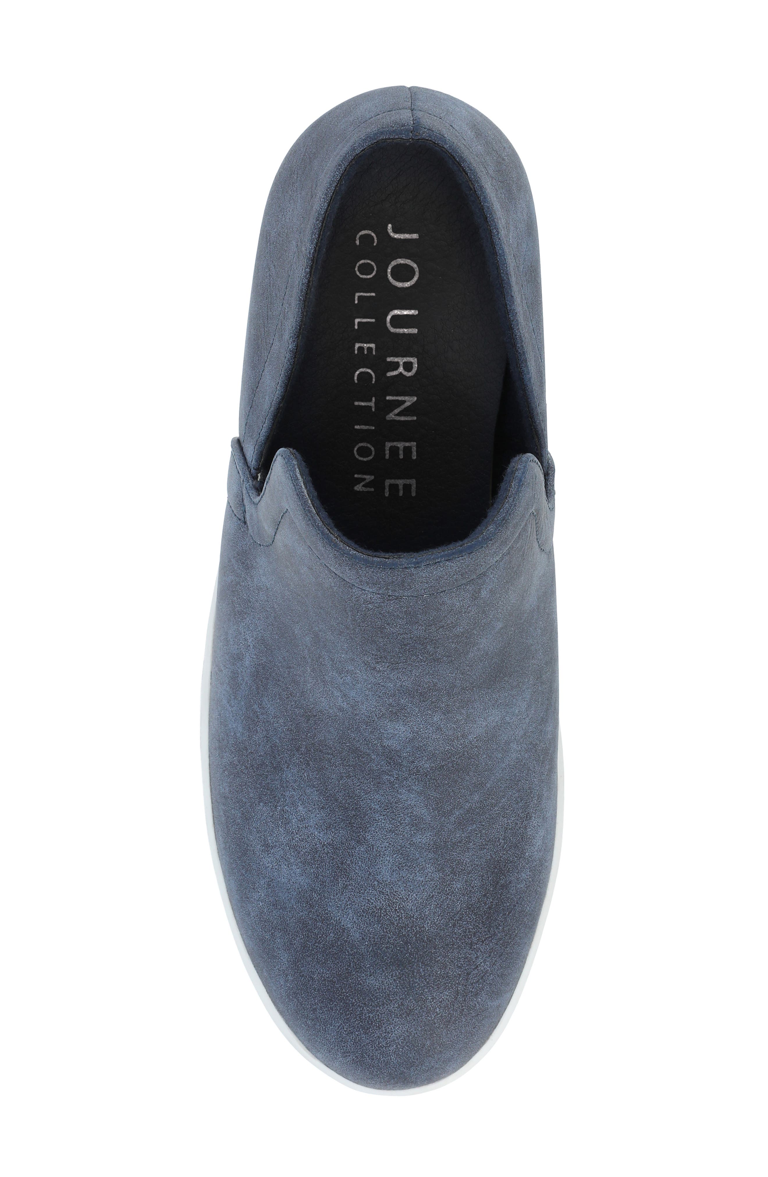 Journee Collection Cardi Wedge Platform Sneaker - Wide Width, Alternate, color, Blue