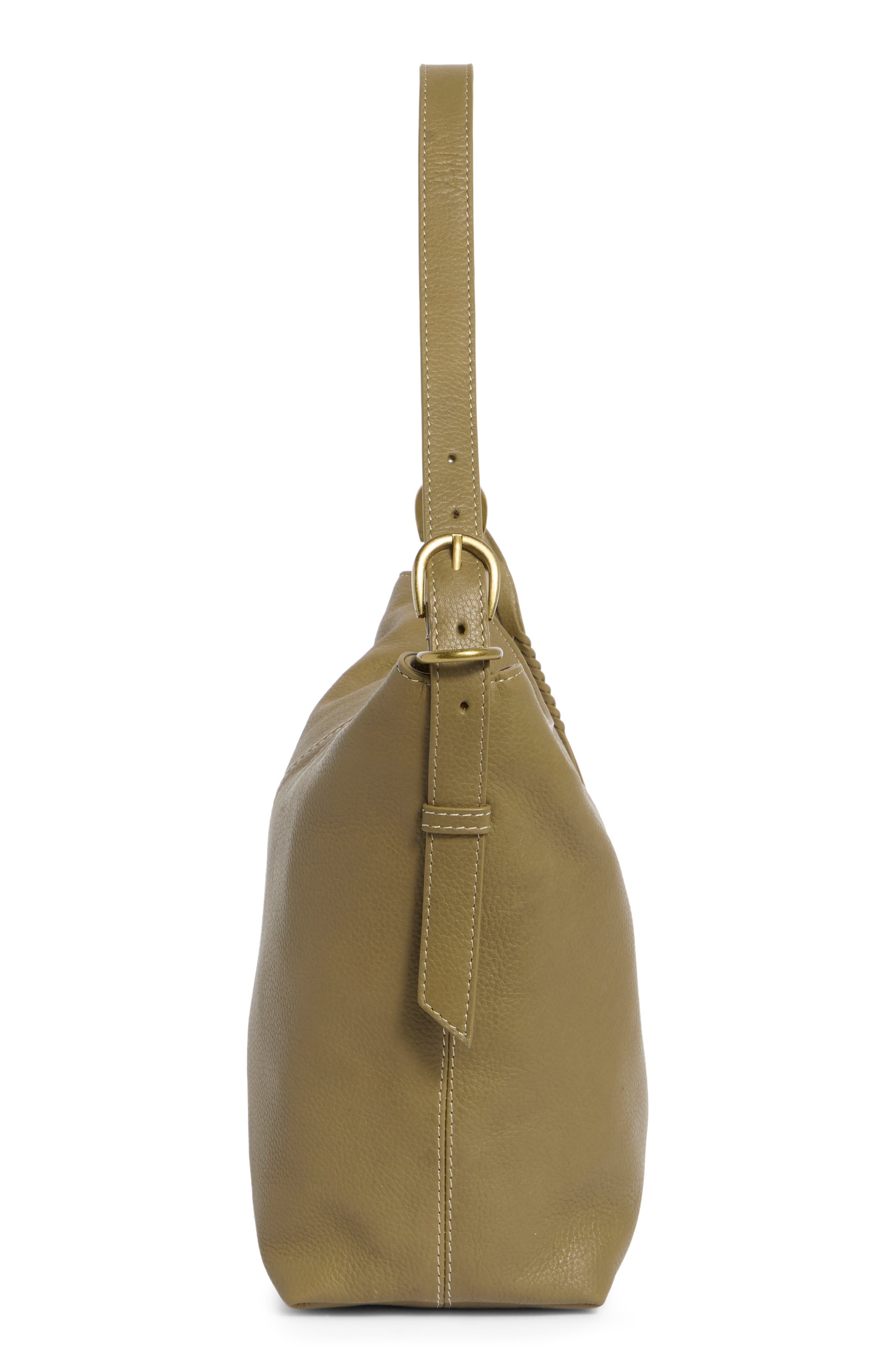 Amy Leather Hobo, Alternate, color, GOLDEN SANDALWOOD PEBBLE