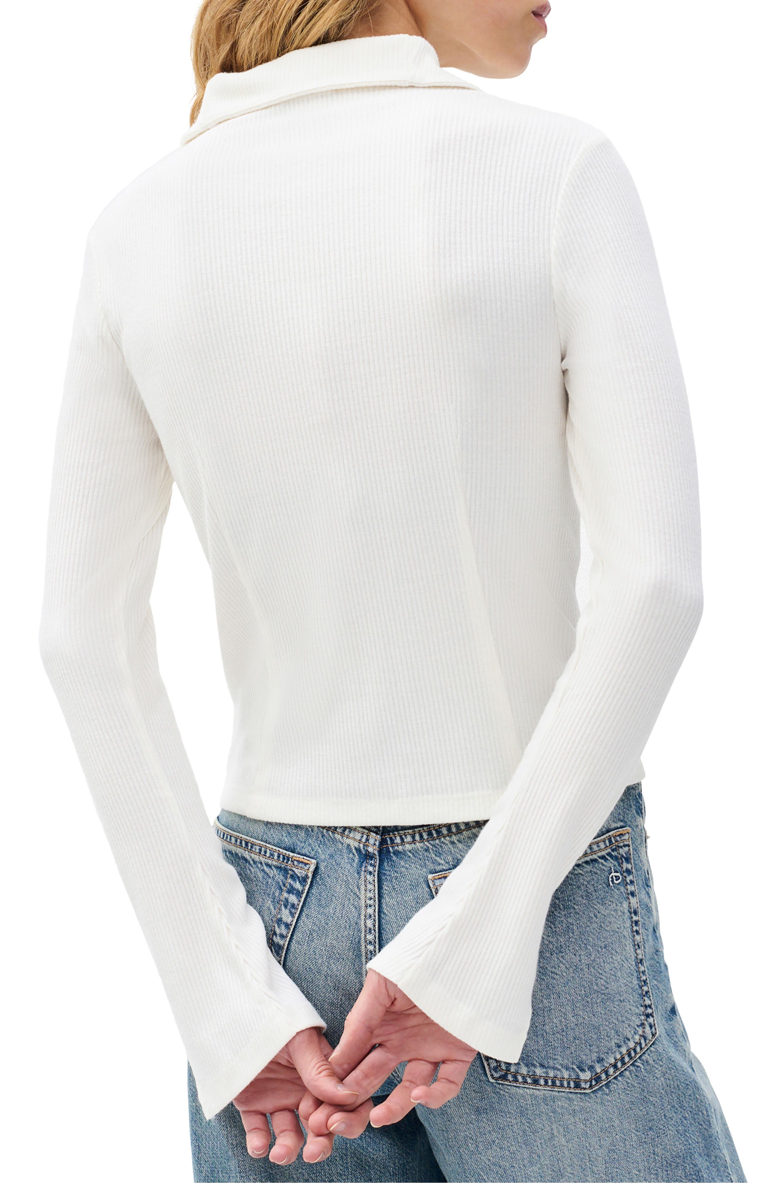 Rib Button-Up Cardigan - image 2