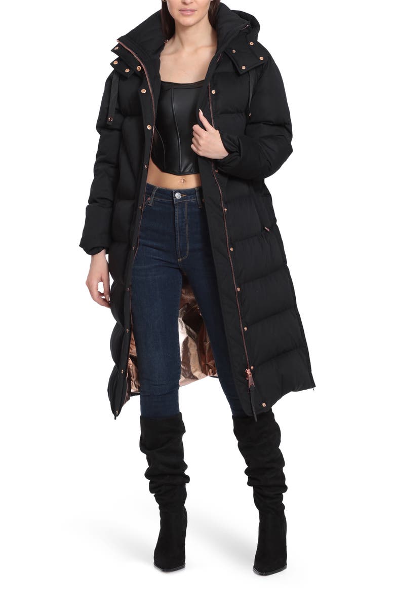 Avec Les Filles Thermalpuff<sup>™</sup> Longline Puffer Coat, Alternate, color,