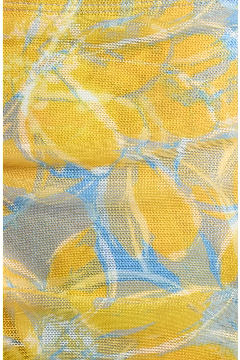 Tawnie Skirted Bikini Bottoms, Alternate, color, YELLOW GARDENIAS