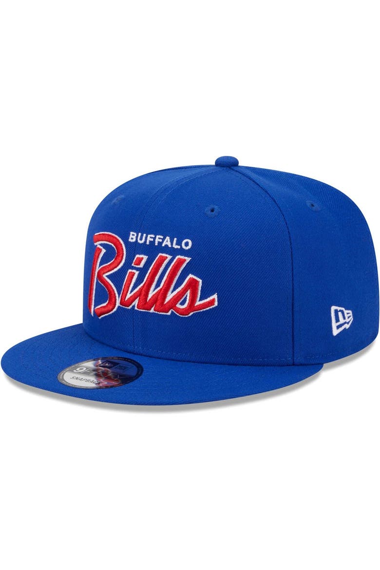 Men's New Era Royal Buffalo Bills Main Script 9FIFTY Snapback Hat, Alternate, color, Royal