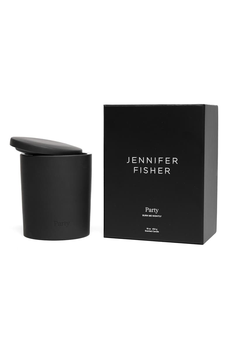 Jennifer Fisher Party Candle, Main, color, Black