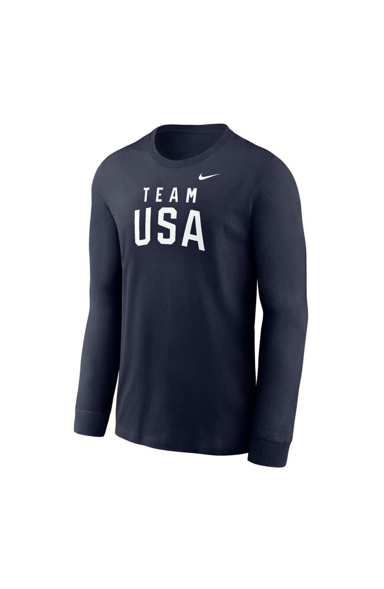 Nike Youth Nike Navy Team USA Legend Long Sleeve T-Shirt, Alternate, color, Navy