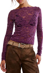 Free People Intimately FP Raising Eyebrows Lace Top