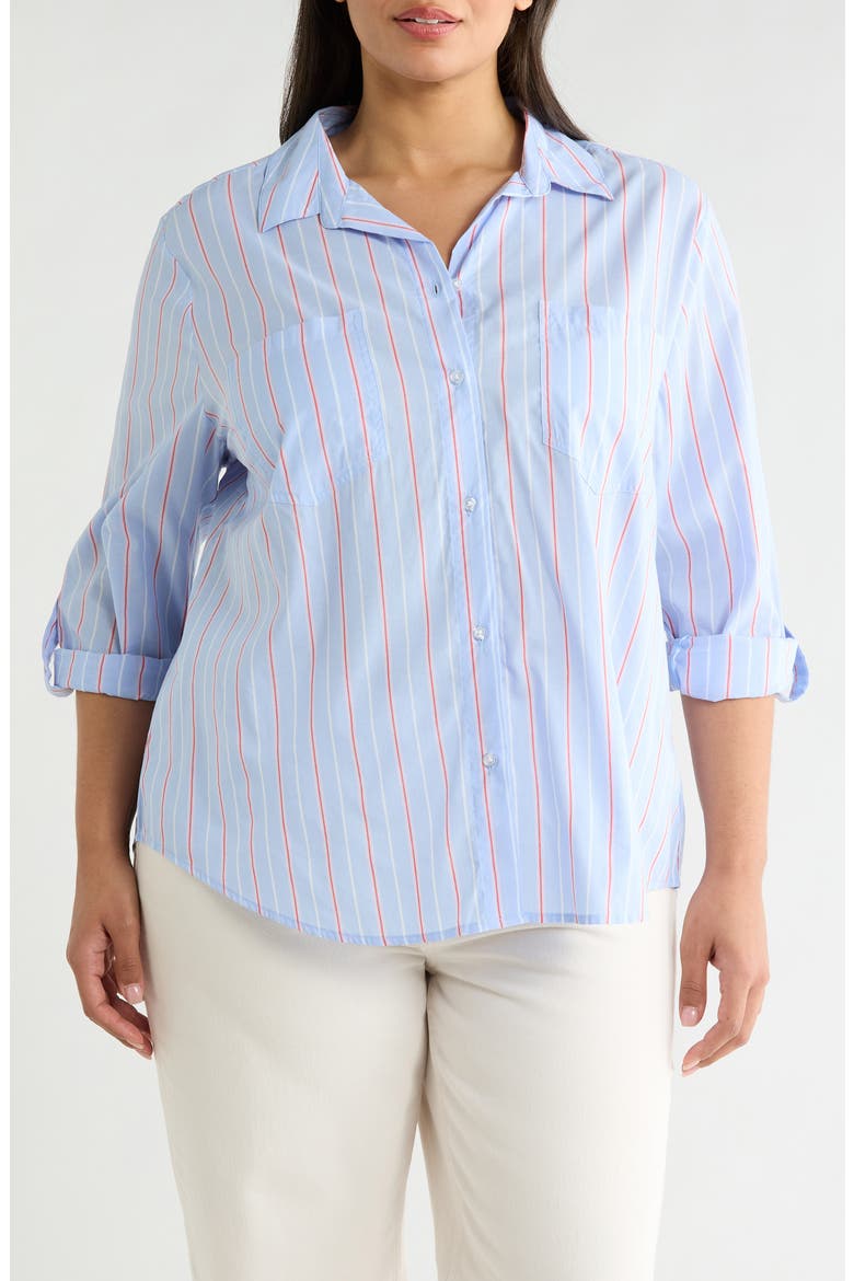 Angel Popover Shirt, Main, color, MISTY COVE