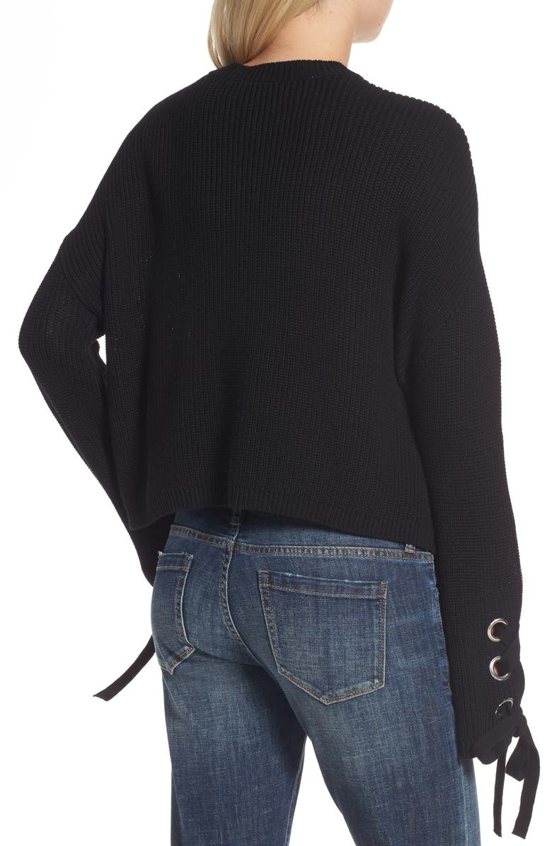 Love By Design Grommet Sleeve Pullover, Alternate, color, 