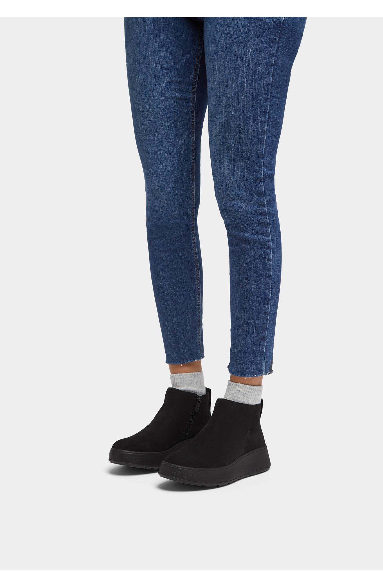 FitFlop F-Mode Platform Bootie, Alternate, color, 