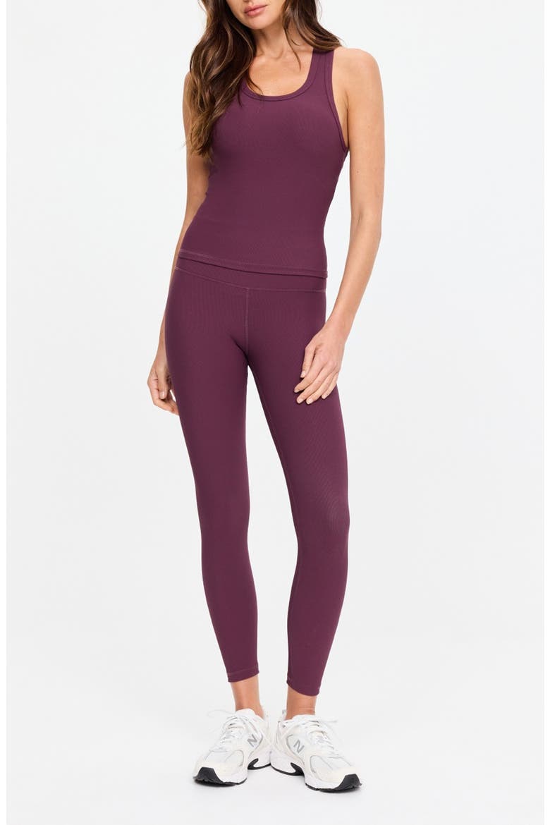 Sophie Ribbed Tank Top, Alternate, color, PURPLE