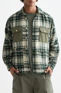Scotch & Soda Plaid Patchwork Regular Fit Button-Up Shirt