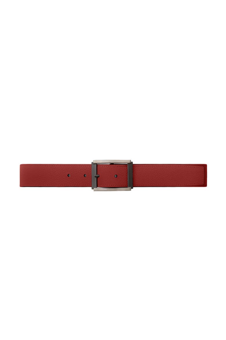 Le Délicieux Resersible Leather Belt, Alternate, color, Navy