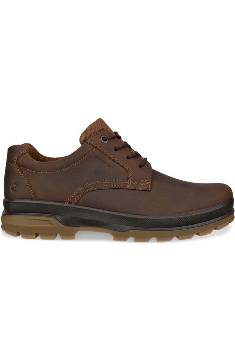 ECCO Track Waterproof Plain Toe Derby, Alternate, color, Camel