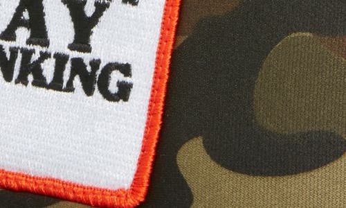 Friday Feelin ' Support Day Drinking Patch Trucker Hat In Camo