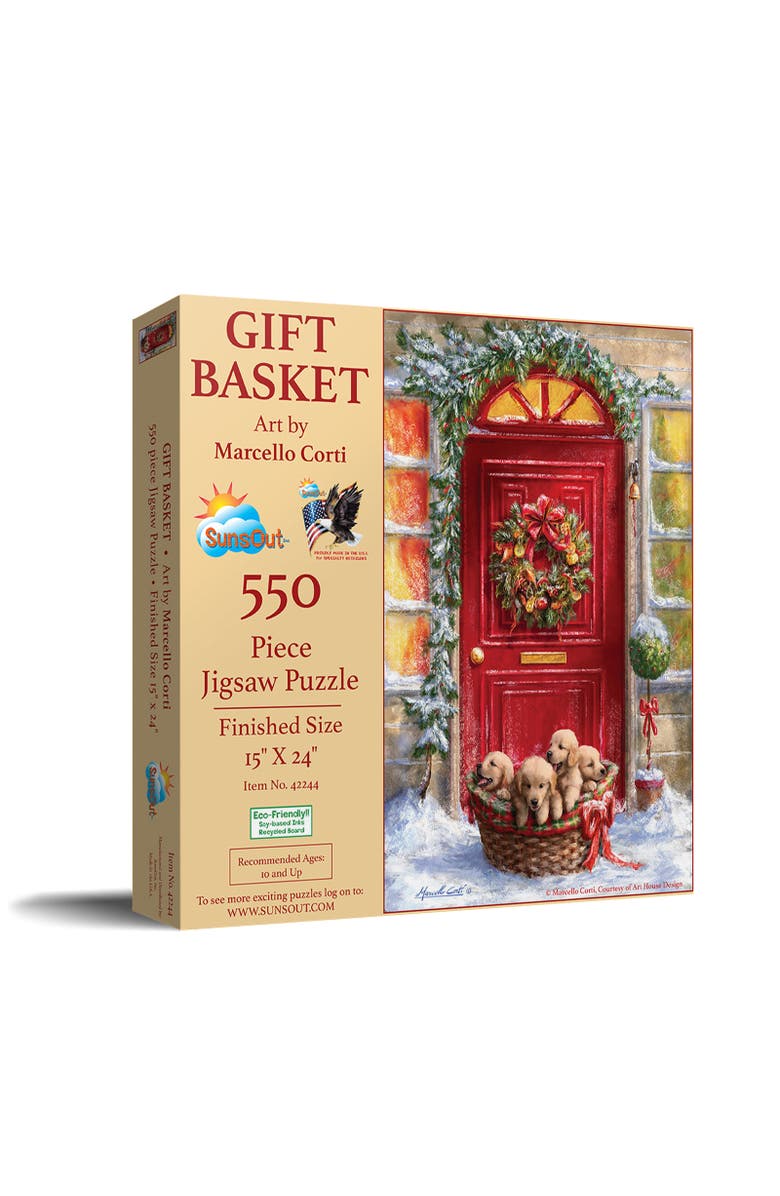 Sunsout Gift Basket 500 piece Jigsaw Puzzle for Adults, Main, color, Multicolor