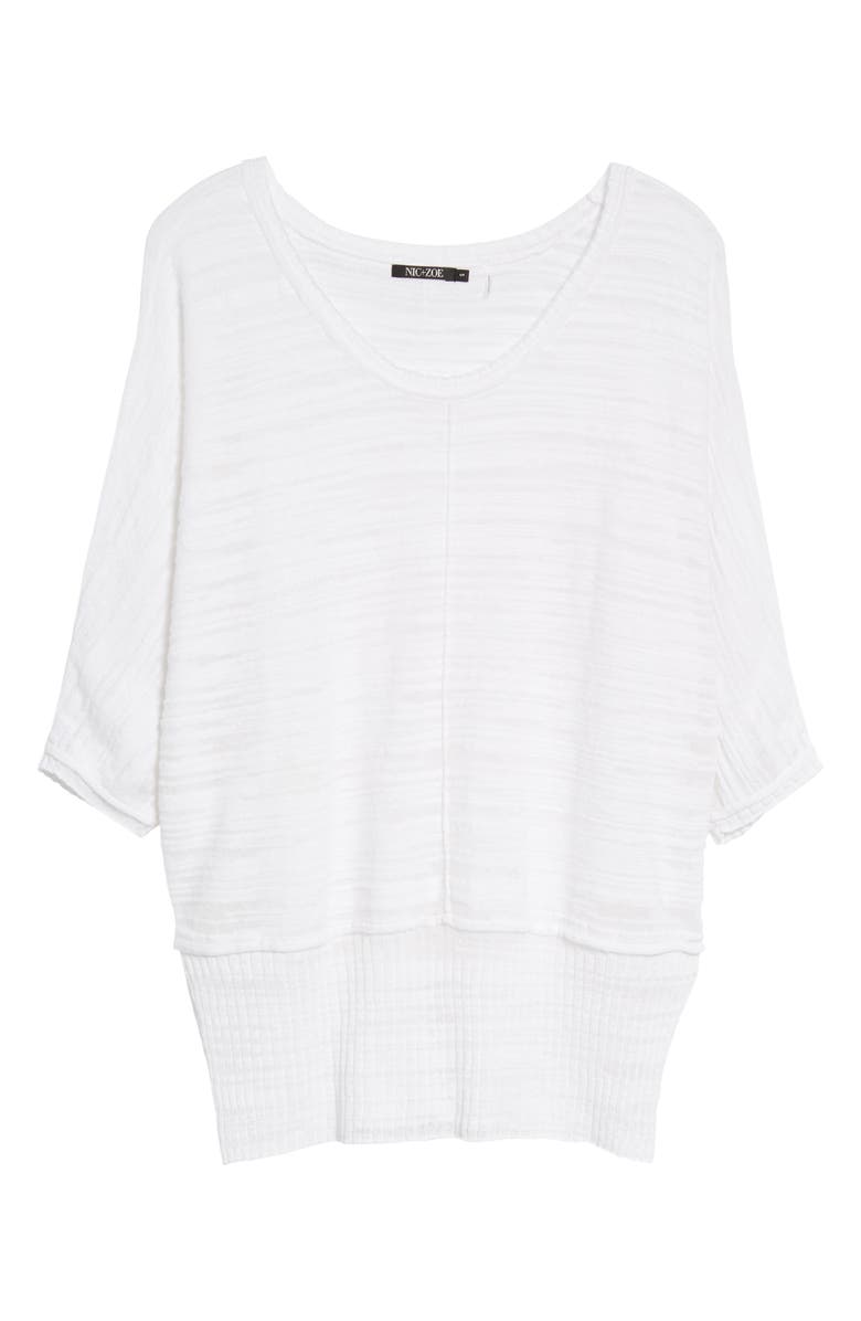 NIC+ZOE Open Breeze Linen Cotton Blend Sweater, Alternate, color,