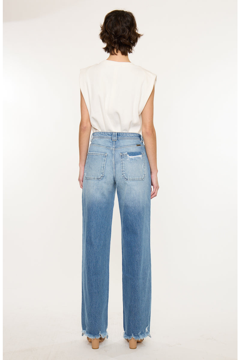 Monie High Rise Wide Jeans, Alternate, color, Medium Wash