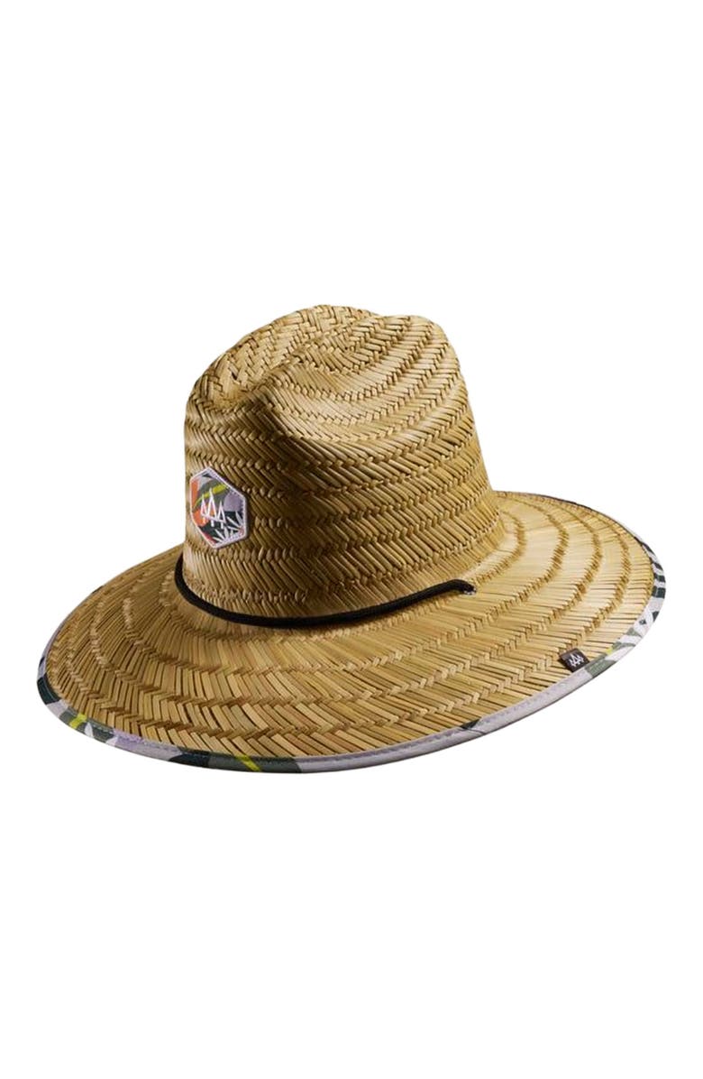 Hemlock Barbados Straw Lifeguard Hat, Main, color, Floral