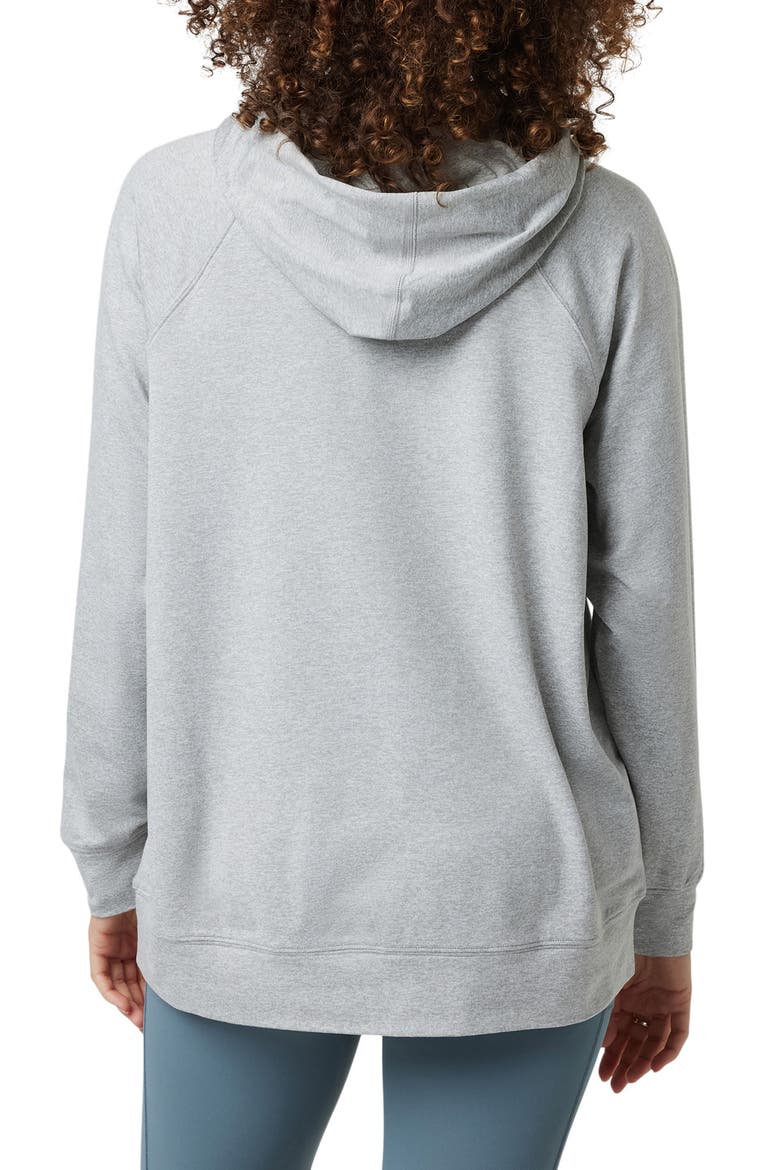Halo Oversize Hoodie, Alternate, color, PALE GREY HEATHER