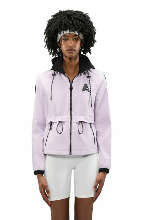 Women's Enneth Hooded Windbreaker with Adjustable waist