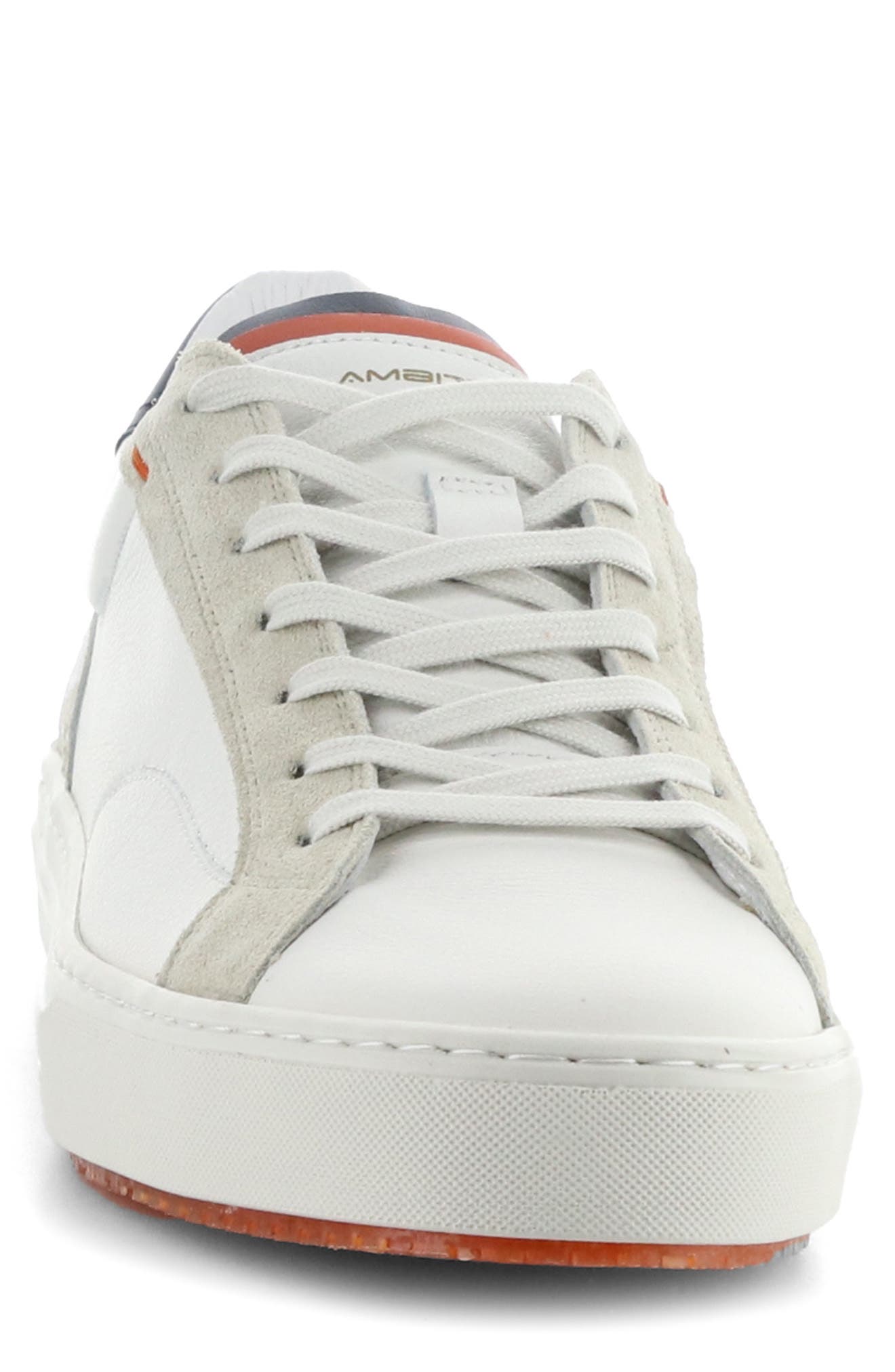 Ambitious 11218 Low Top Sneaker, Alternate, color, White/ Navy Leeather
