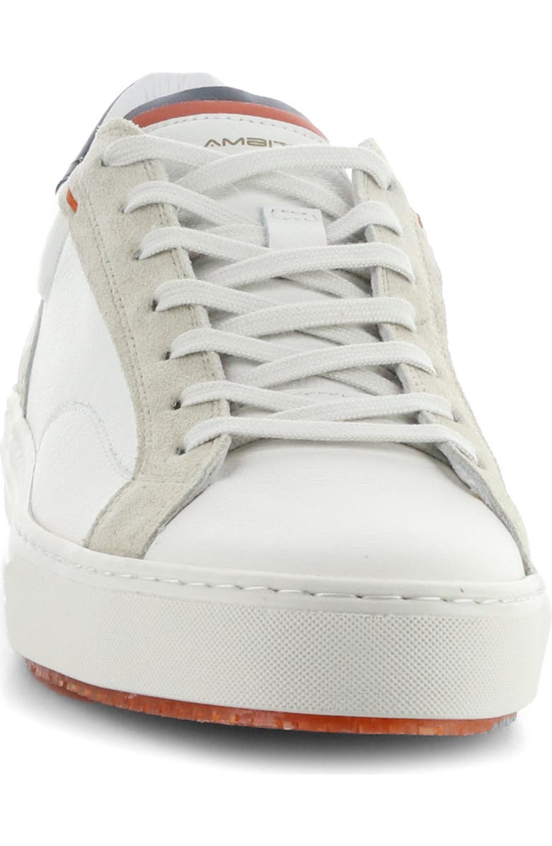 Ambitious 11218 Low Top Sneaker, Alternate, color, White/ Navy Leeather
