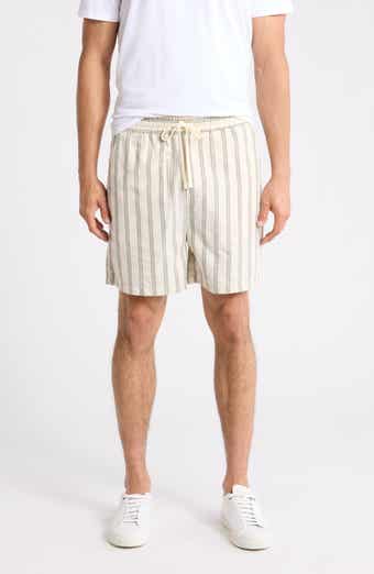 Lawson Stripe Cotton Drawstring Shorts