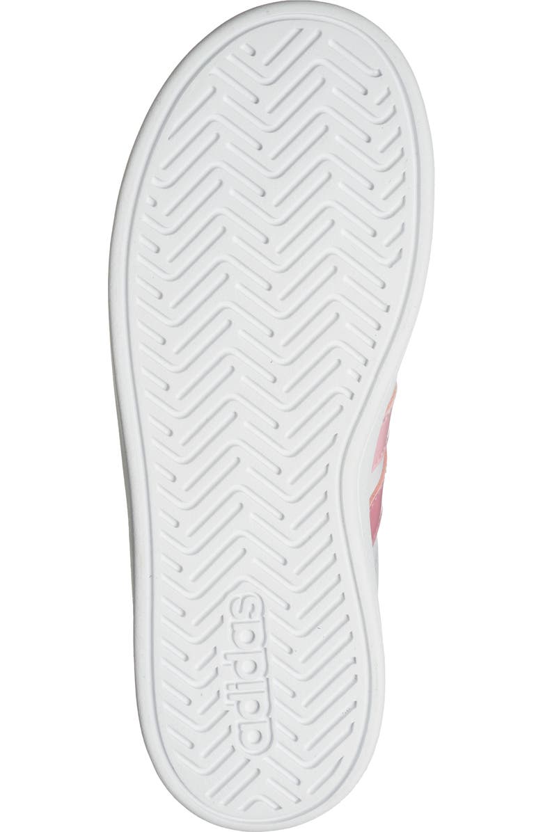 adidas Kids' Grand Court 3.0 Sneaker, Alternate, color, White/ Pink Fusion/ Bliss Pink