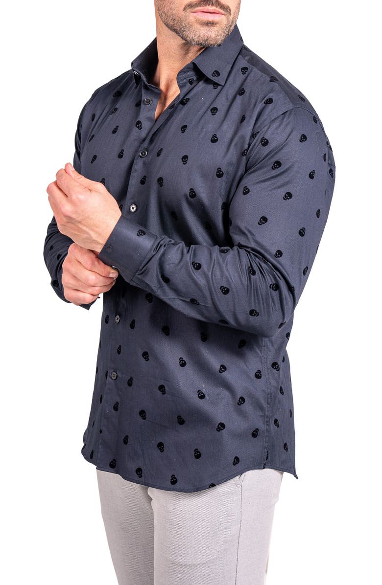 Maceoo Fibonacci Ascension Contemporary Fit Button-Up Shirt, Alternate, color,