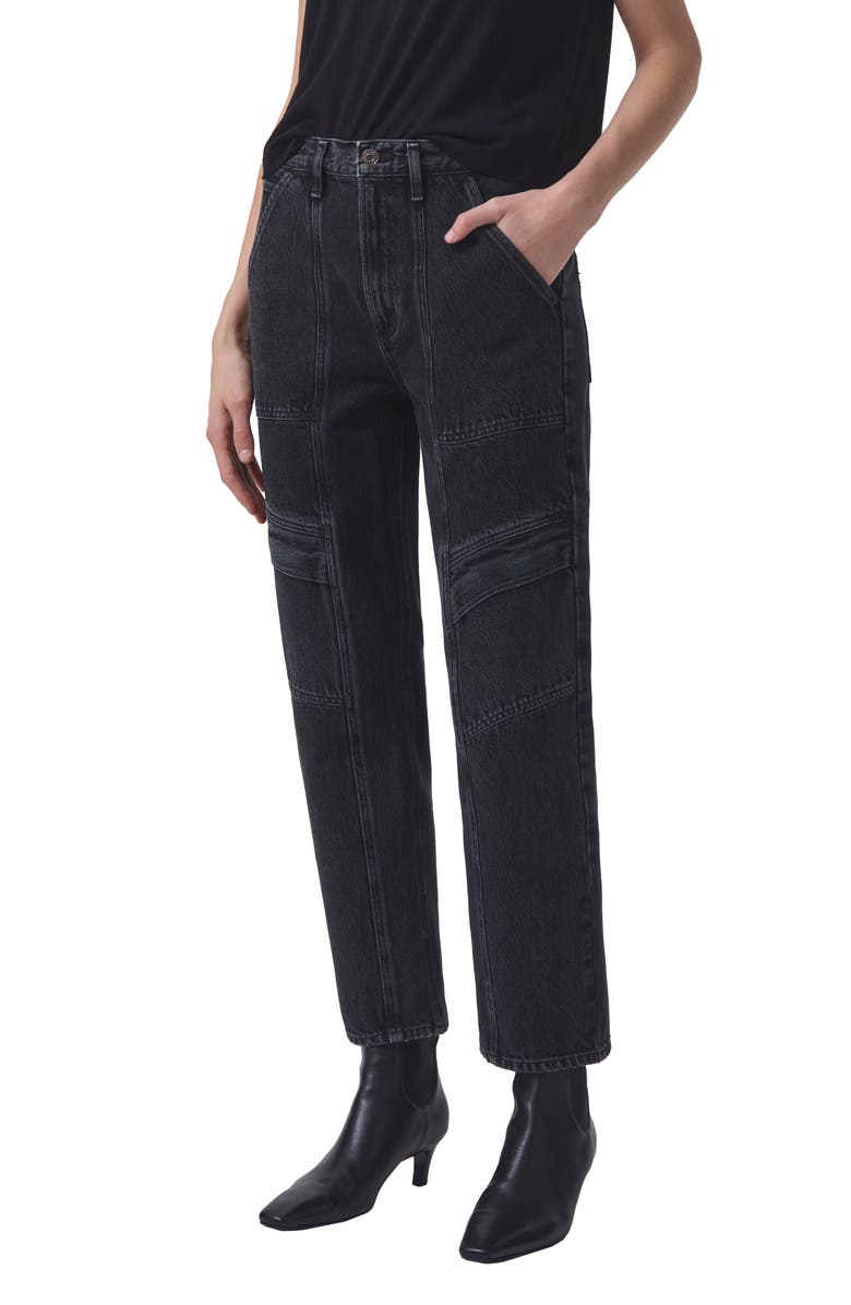 AGOLDE Cooper Relaxed Cargo Organic Cotton Jeans, Alternate, color, 
