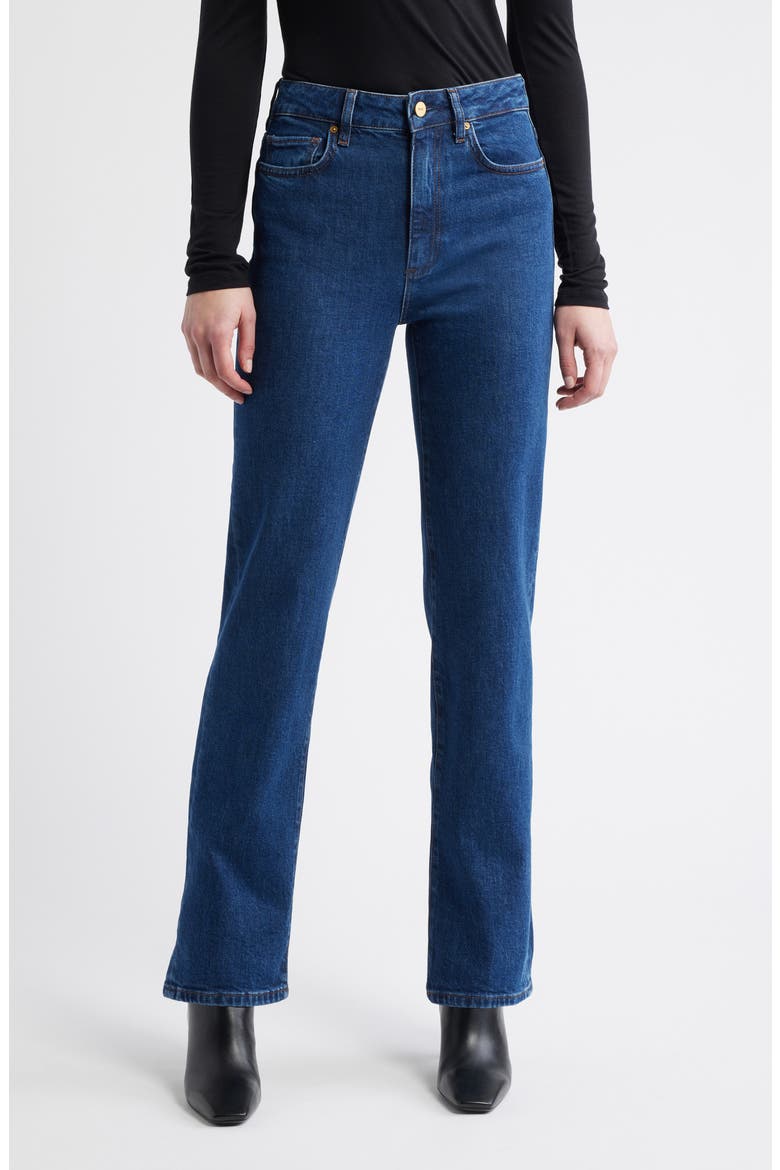 Stevie High Waist Straight Leg Jeans, Main, color, ENFIELD