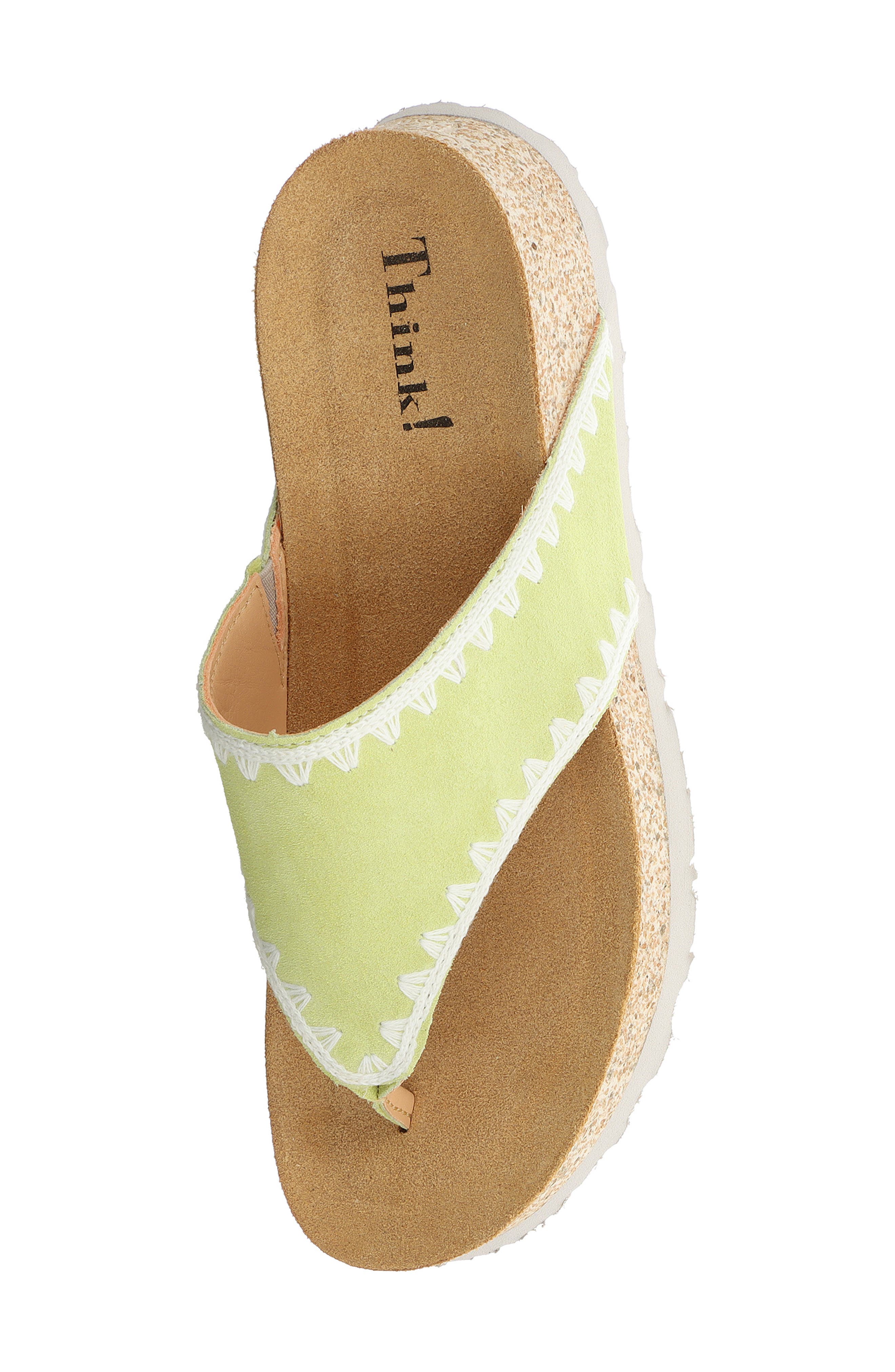 Koak Whipstitch Sandal, Alternate, color, LIME