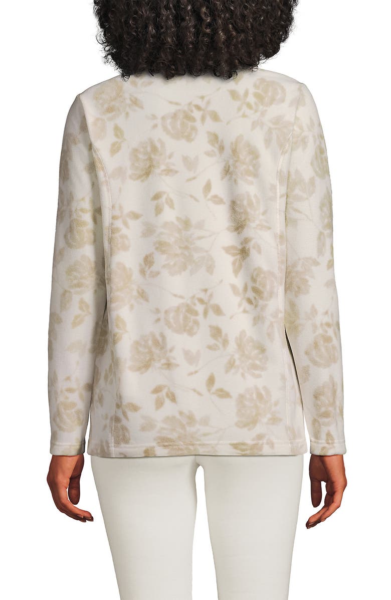 Lands
 End Anyweather Fleece Full Zip Jacket, Alternate, color, Champagne Floral