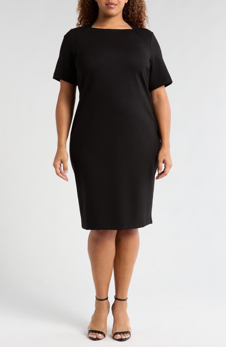 Universal Standard Envelope Neck Ponte Dress, Alternate, color,