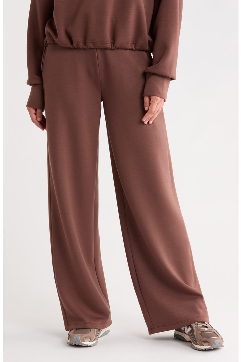 Z by Zella Whisper Knit High Waist Wide Leg Pants (Women