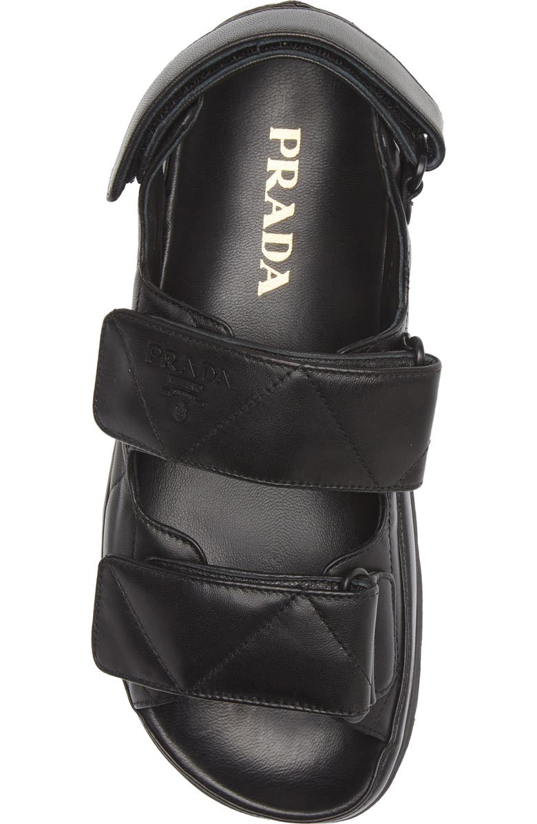 Prada Double Strap Sandal, Alternate, color,