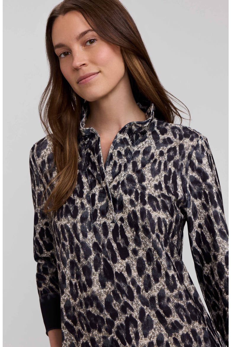 Tammy Three-Quarter Sleeve Dress, Alternate, color, BLACK/ MULTI
