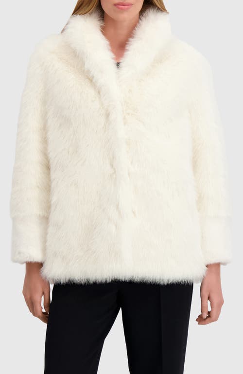 Lyla Grant Fur-free Fox And Mink (faux Fur) Jacket In White