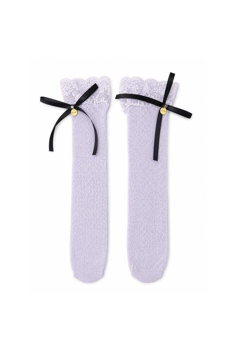 Lace Charm Socks, Main, color, Lavender