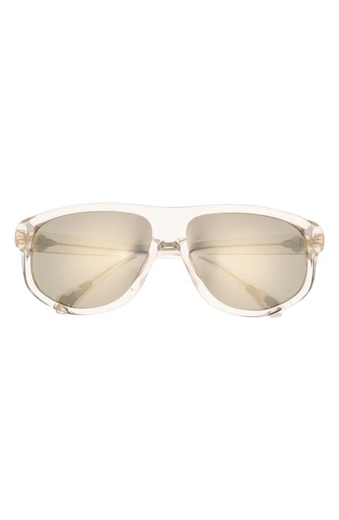 Gender Inclusive ME6033U 62mm Oversize Square Gold Sunglasses